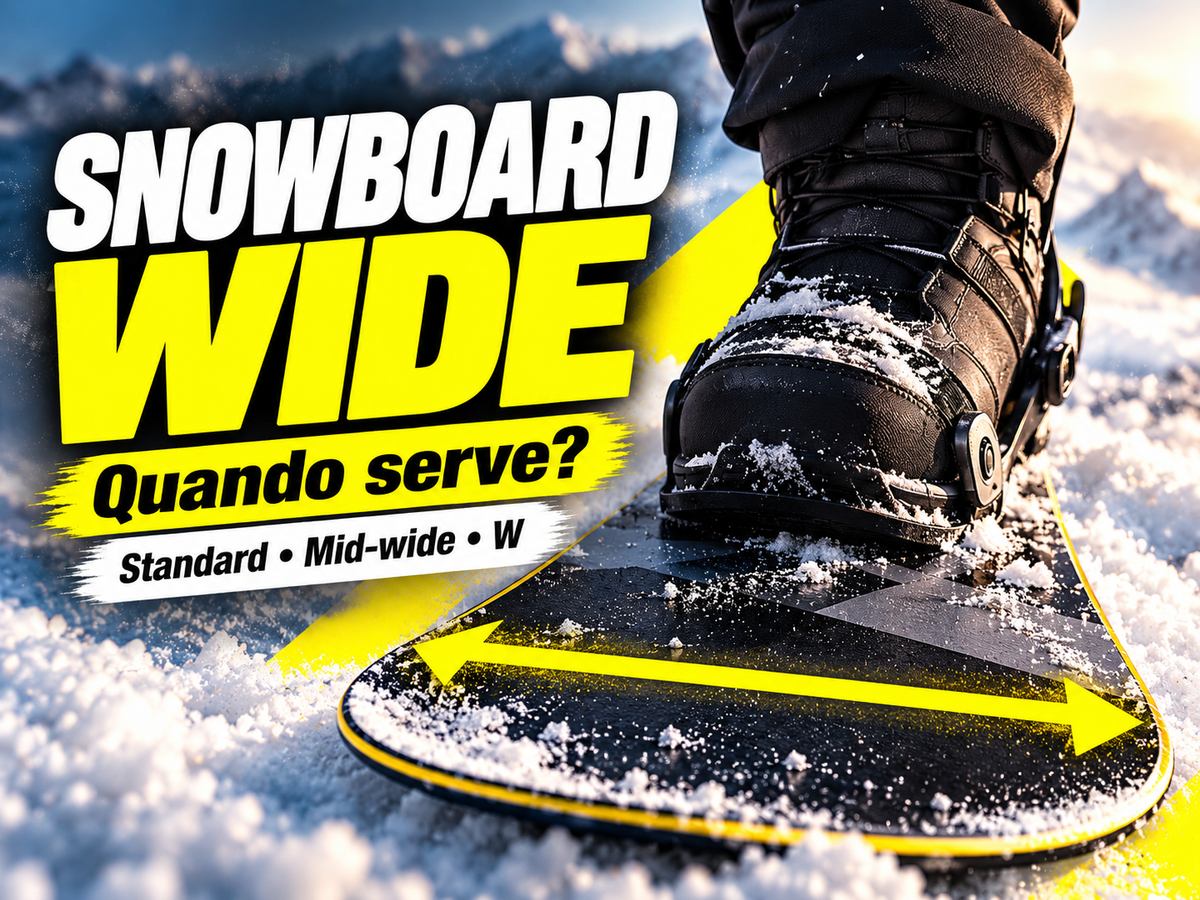 Guida snowboard Wide: quando serve e come scegliere la larghezza