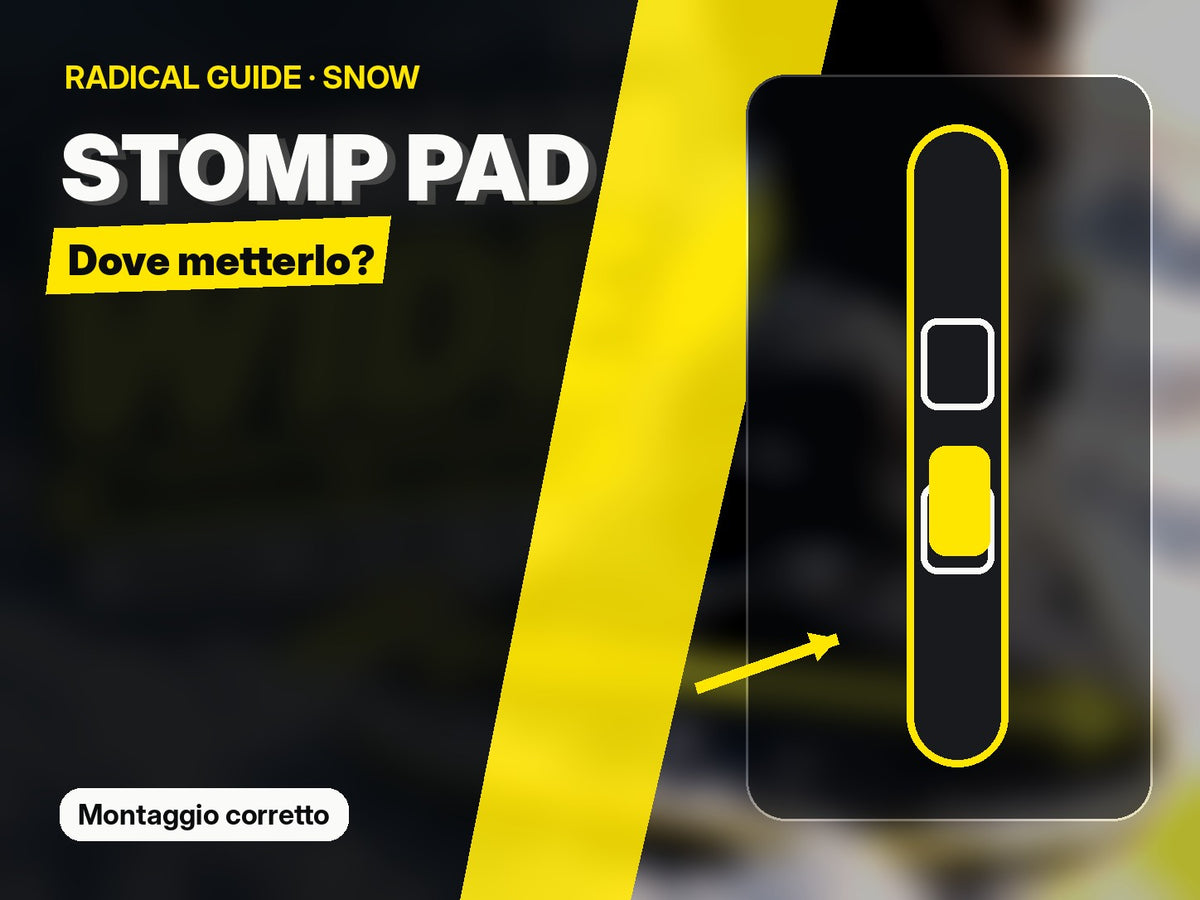 Stomp pad snowboard: dove posizionarlo e come montarlo correttamente