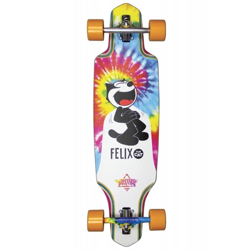 Dusters Channel Felix Tie Dye longboard completo 34 x 9.125 pollici