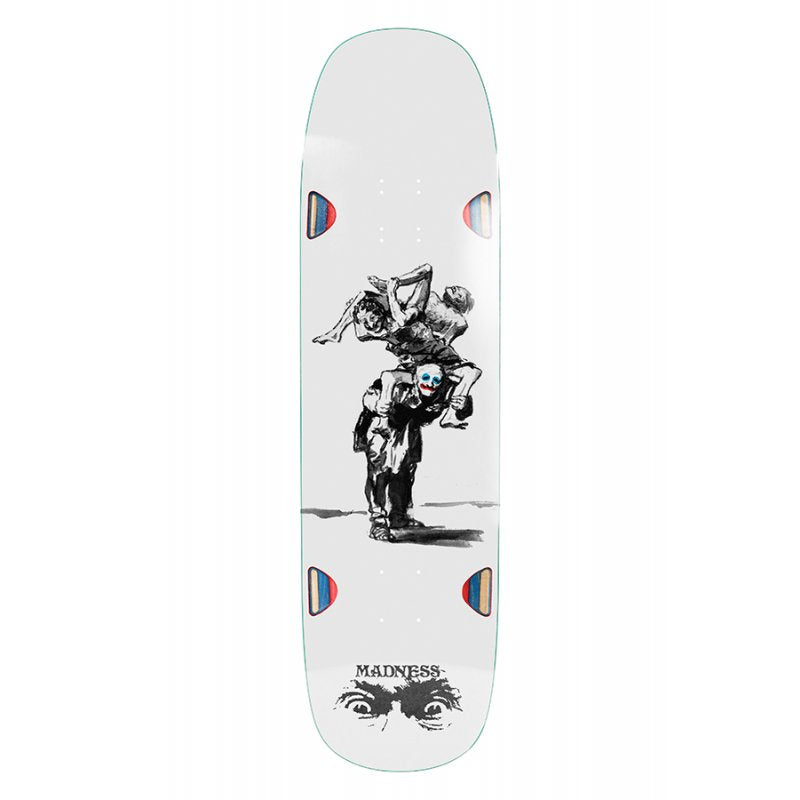 MADNESS – R7 Long Haul White Tavola Skateboard Deck 8.75"
