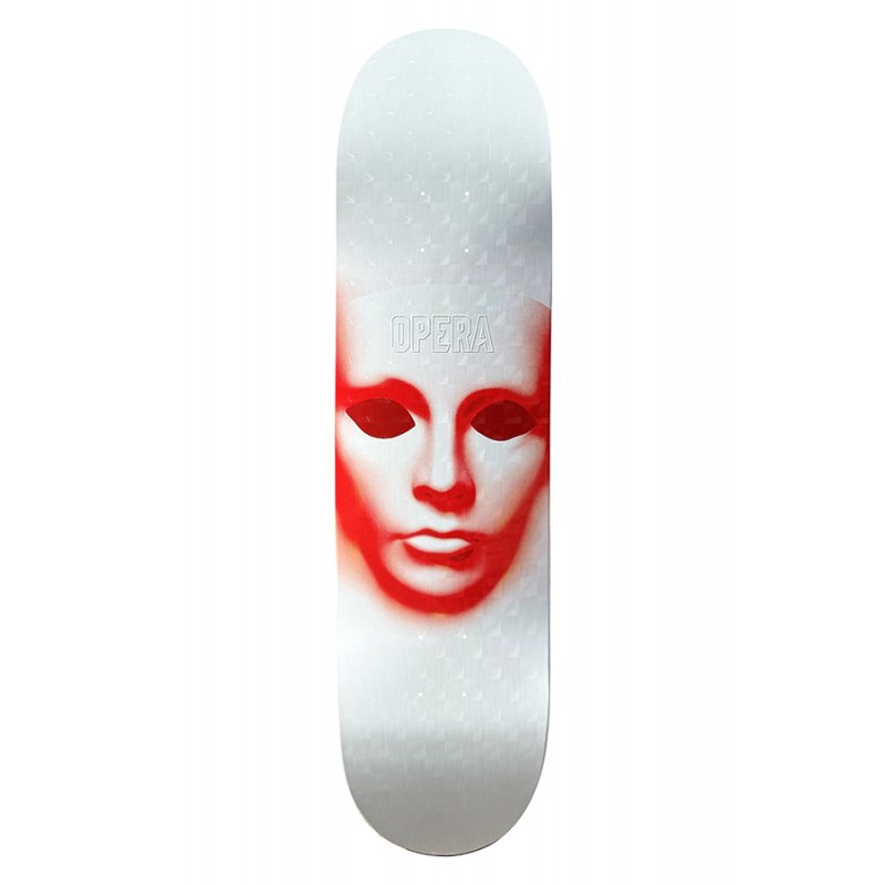 OPERA – Ex7 Team Face White Hologrpahic Tavola Skateboard Deck 8.5"