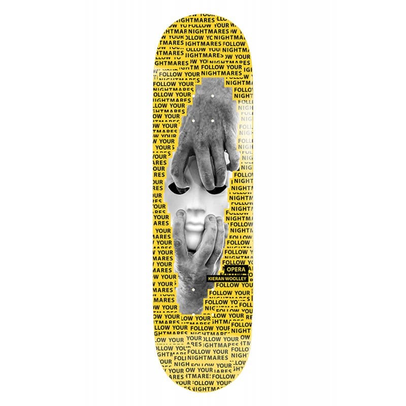 OPERA – Ex7 Pro Woolley Nightmare Yellow Tavola Skateboard Deck 8.5"