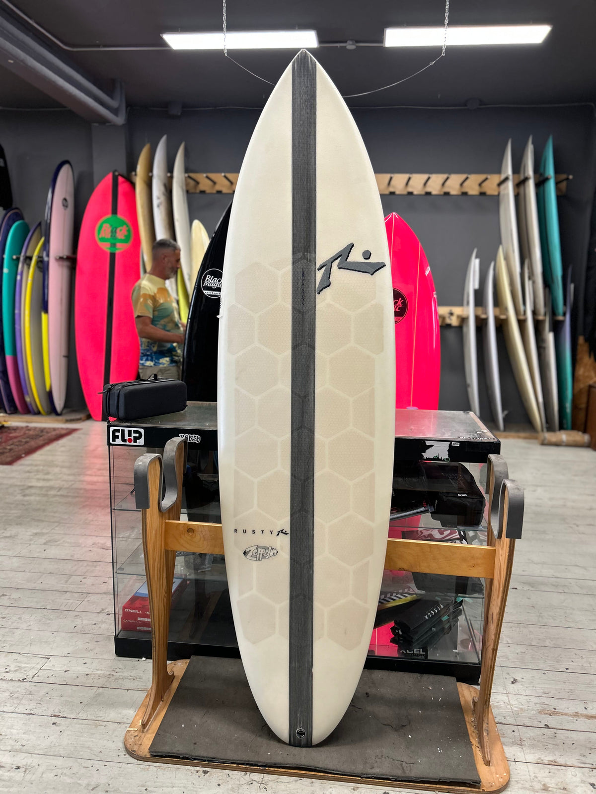 RUSTY - Zeppelin 7'0" x 22.62" x 3.25" 57.6L Usata