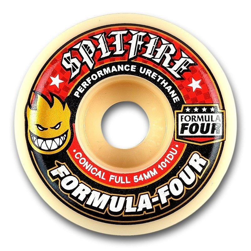 Spitfire Wheels - Conical Full Red F4 54mm 101D