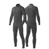 Vissla - Muta Surf 7 Seas 3/2 Full Chest Zip Wetsuit Charcoal - Uomo