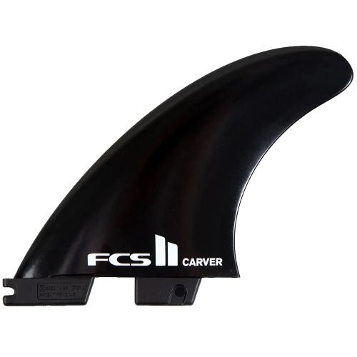FCS - II Carver Glass Flex Tri Fins Large Black Large