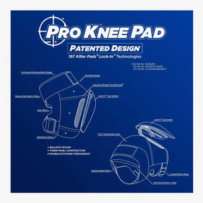 187 KILLER PADS - Pro Knee Knee Pads - Black / White