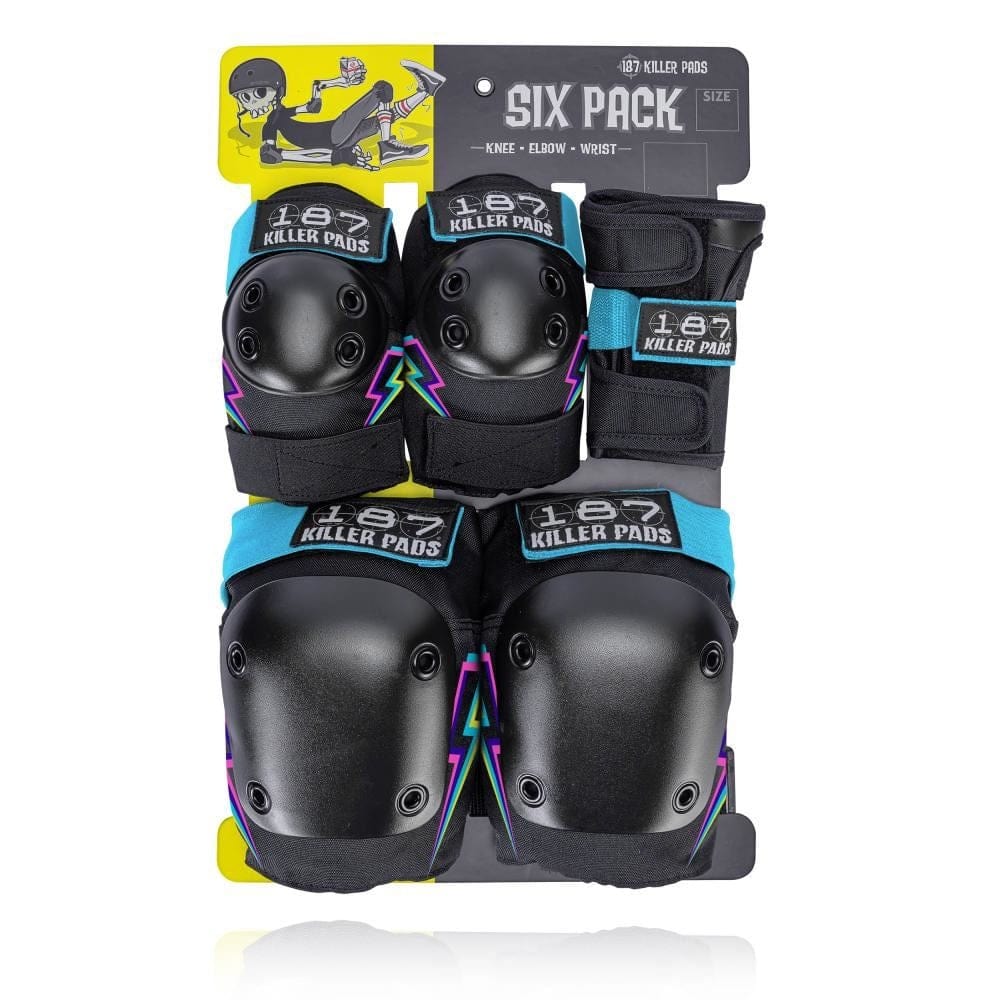 187 KILLER - Pads Jr. Six Pack Set Electric Bolt - Multi