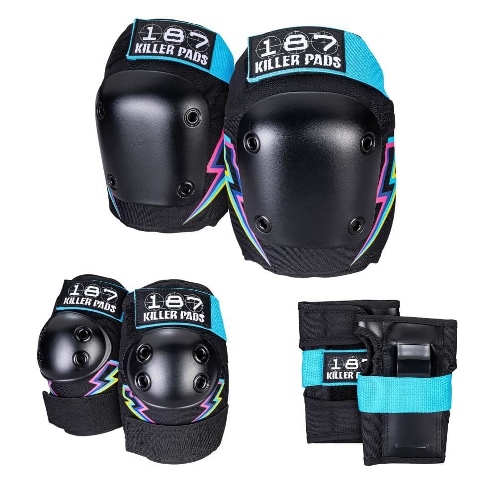 187 KILLER - Pads Jr. Six Pack Set Electric Bolt - Multi