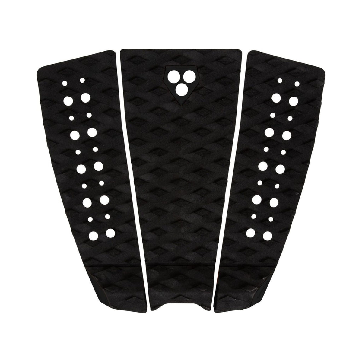 GORILLA - Pad surf Phat Three Black, vista superiore su sfondo bianco