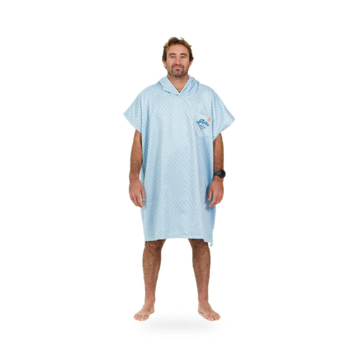 AFTER - Poncho American Fishing Squid – poncho scontornato su fondo bianco