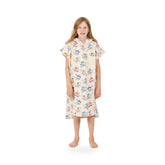 AFTER - Poncho Kid Dino Peach – poncho scontornato su fondo bianco