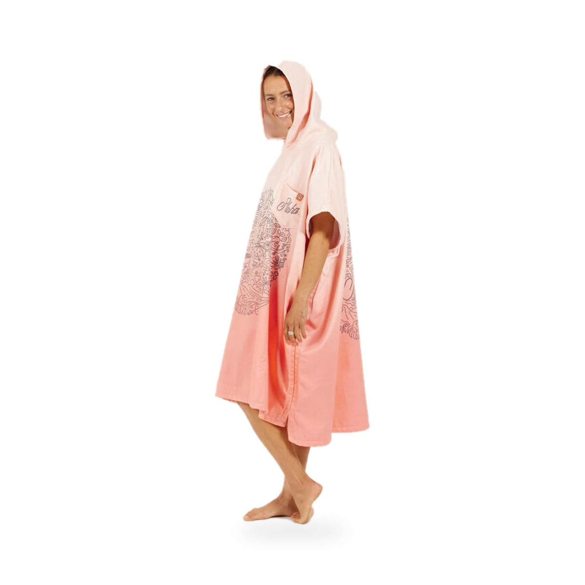 AFTER - Poncho Mind Set Aloha – poncho scontornato su fondo bianco