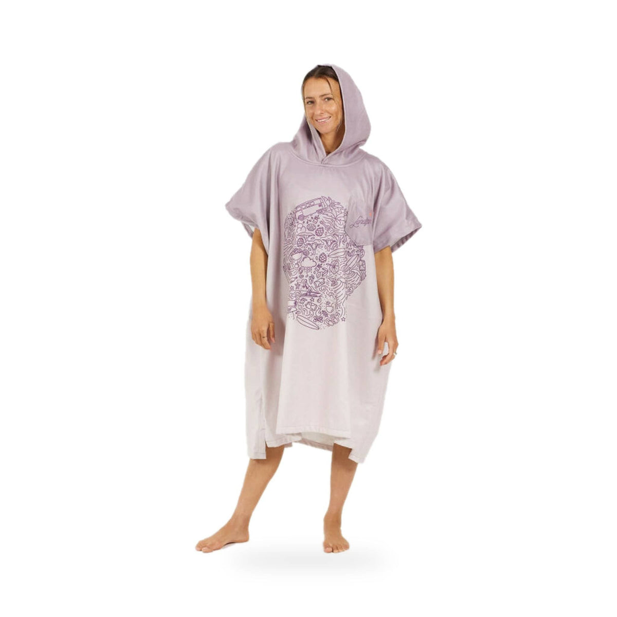 AFTER - Poncho Mind Set Landifornia – poncho scontornato su fondo bianco