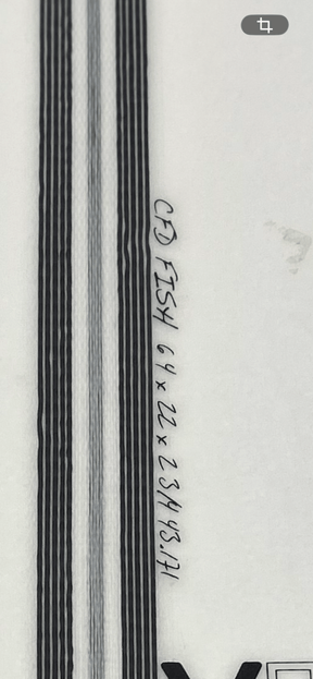 ALOA - CFD Fishy EPS Epoxy 6'4" x 22" x 2 3/4" - 43.4L BUNDLE USATA - (Nuova)