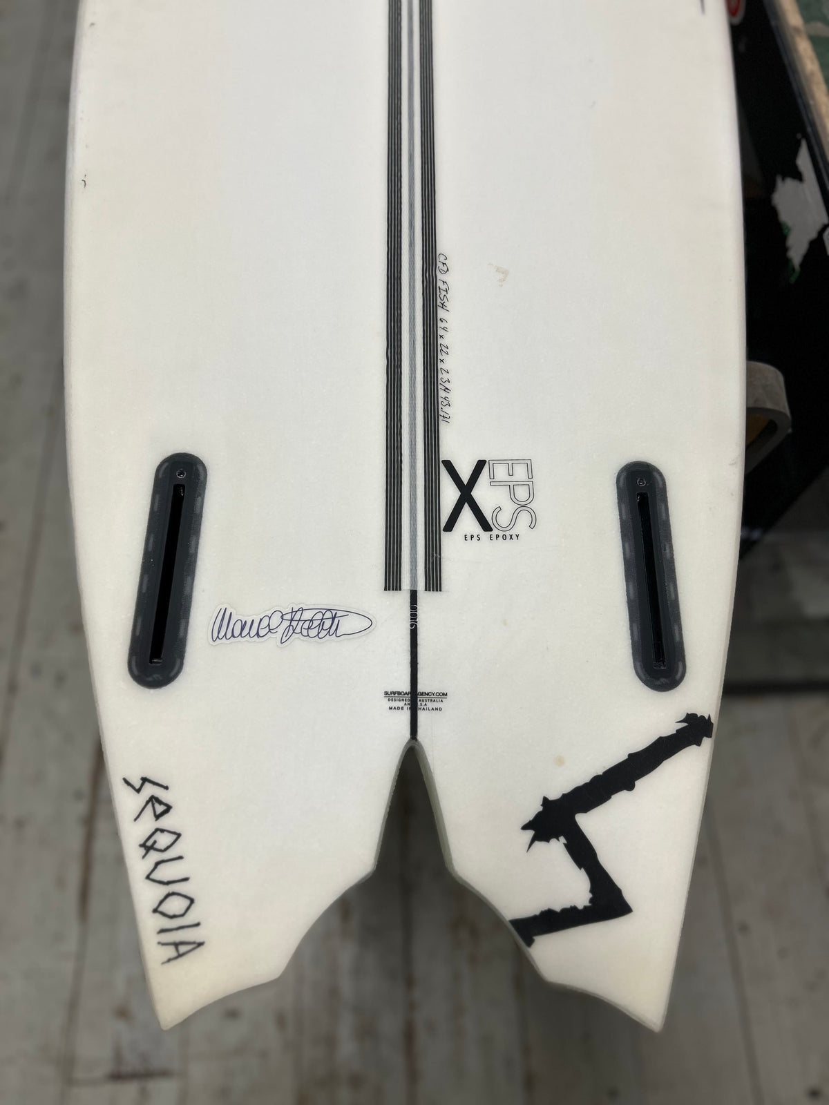 ALOA - CFD Fishy EPS Epoxy 6'4" x 22" x 2 3/4" - 43.4L BUNDLE USATA - (Nuova)