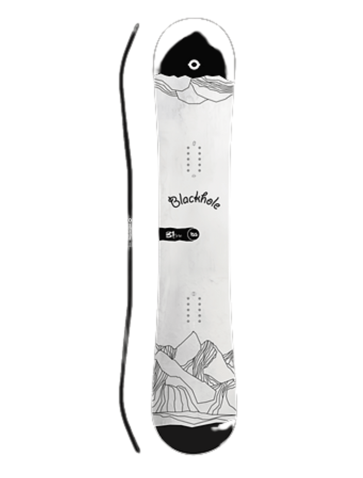 BLACKHOLE – B1 Tavola da Snowboard Flat Rocker Freestyle