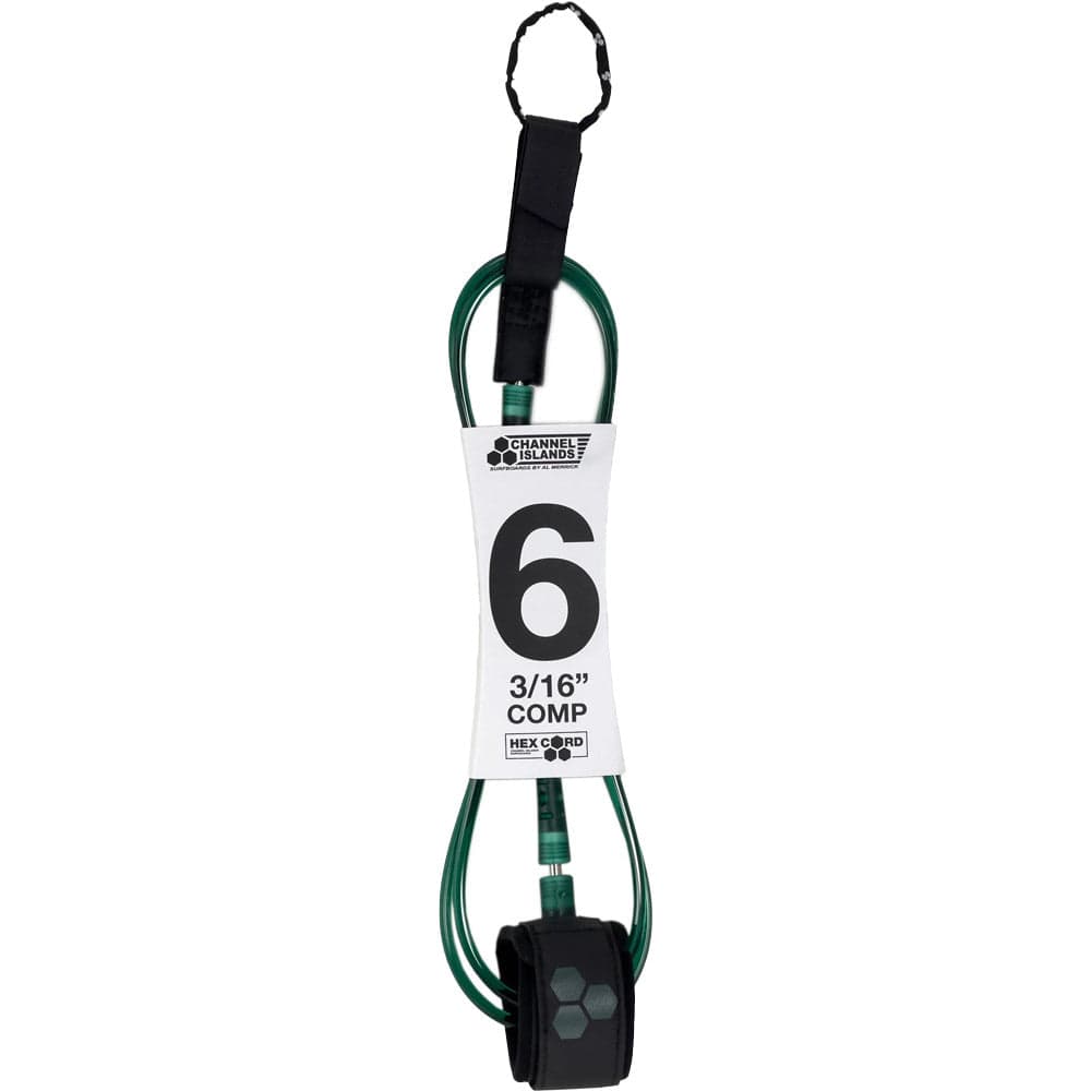 CHANNEL ISLAND - Hex Comp Leash 6’0” Green
