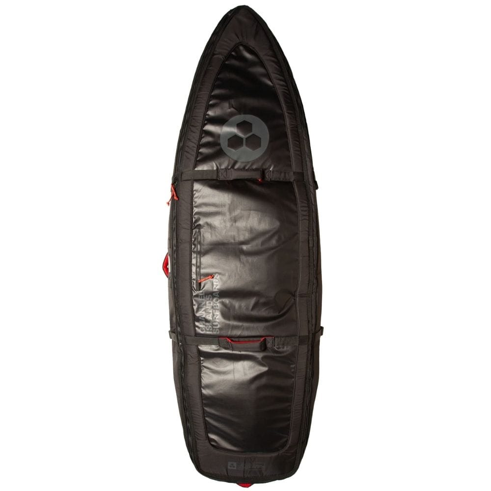 CHANNEL ISLANDS - Quad Traveler Wheel Boardbag Surf - Black 6'6