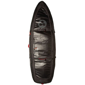 CHANNEL ISLANDS - Quad Traveler Wheel Boardbag Surf - Black 6'6