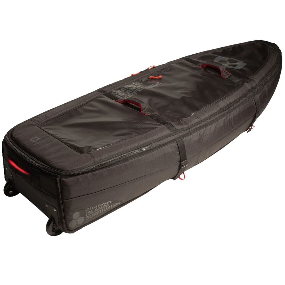 CHANNEL ISLANDS - Quad Traveler Wheel Boardbag Surf - Black 6'6