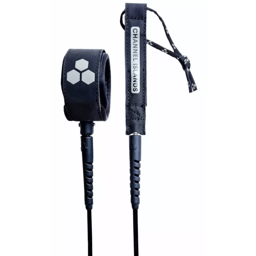 CHANNEL ISLANDS - Round Everyday Leash Surf - Black 6' x 1/4