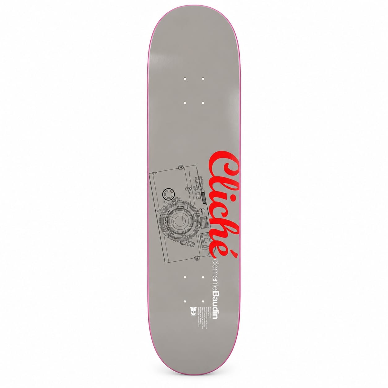 CLICHE – Pro Jeremie Daclin Camera Grey 8.5 x 32 Skateboard Deck