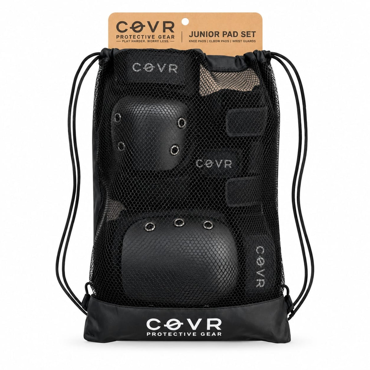 COVR – Youth Junior Pad Matte Black M/L