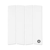 KOALITION - Pad surf Front Pad White, vista superiore su sfondo bianco