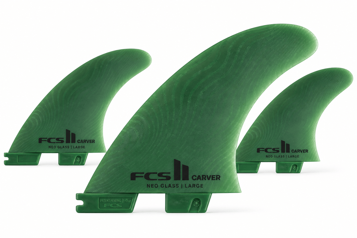 FCS II – Carver Neo Glass Large Eucalyptus Tri Fins