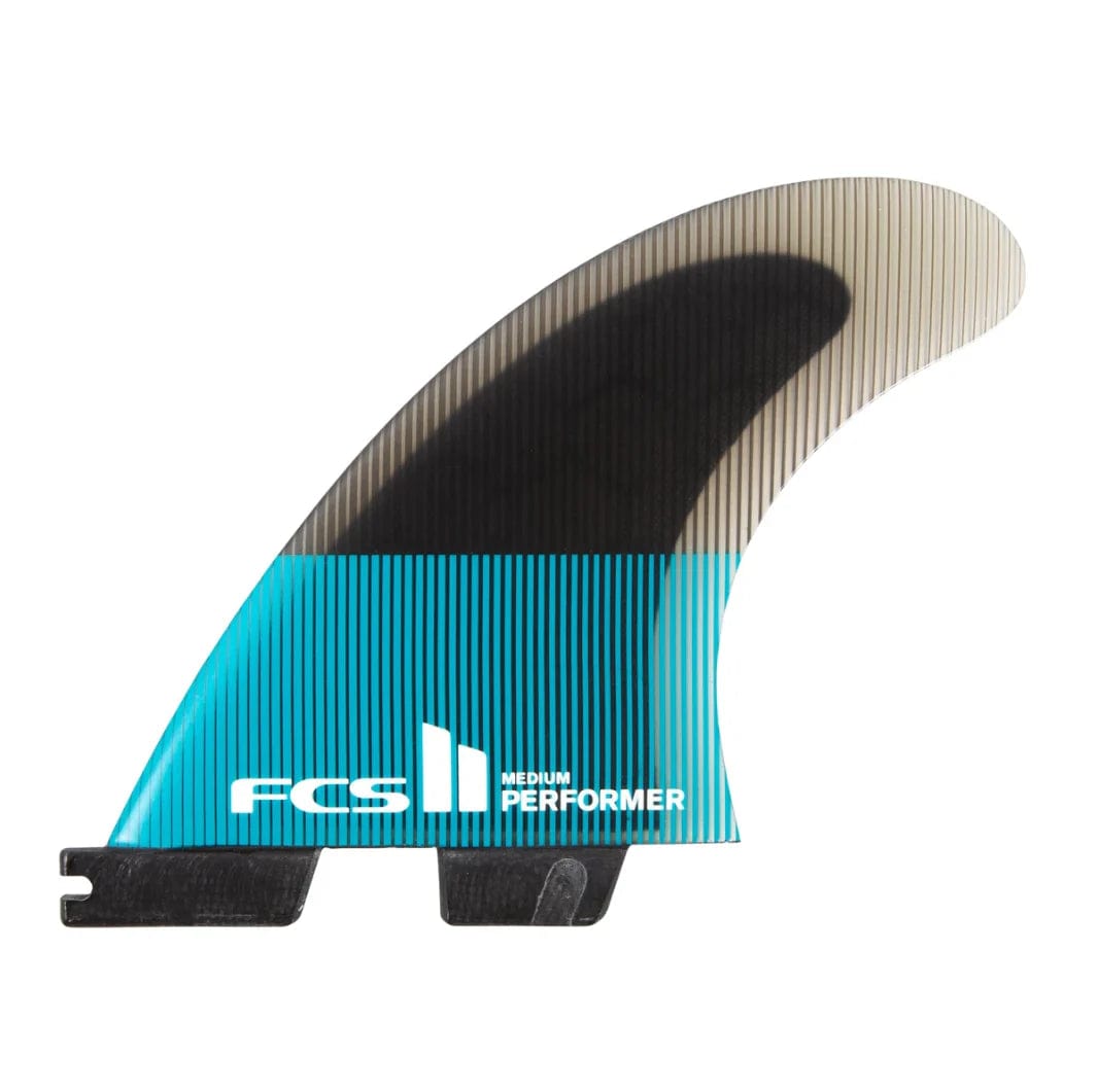 FCS II - Performer PC Teal/Black Tri Fins Small