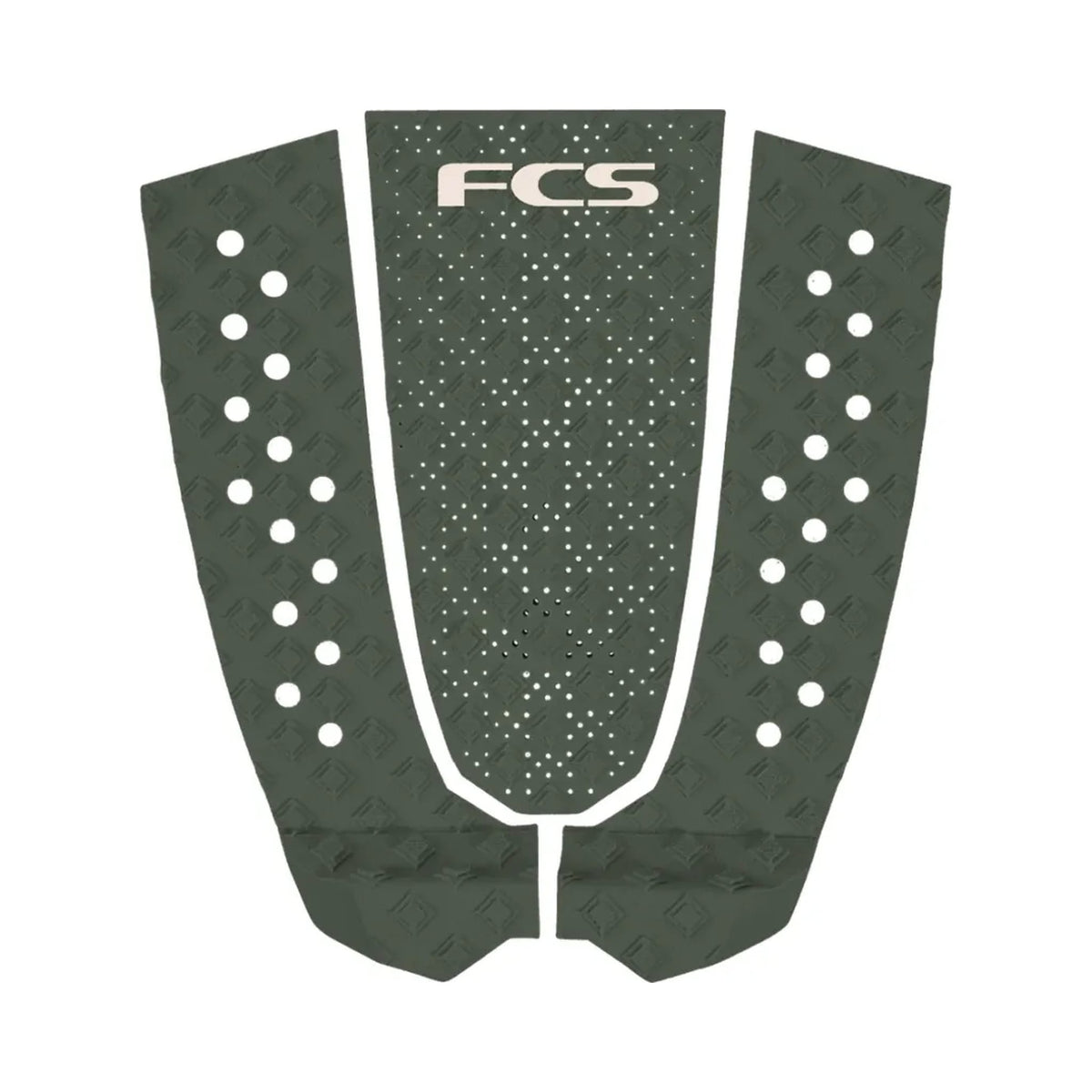 FCS - Pad surf T-3 Eco Alpine, vista superiore su sfondo bianco