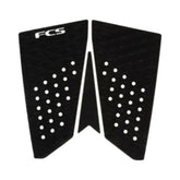 FCS - Pad surf T-3 Fish Eco Black, vista superiore su sfondo bianco