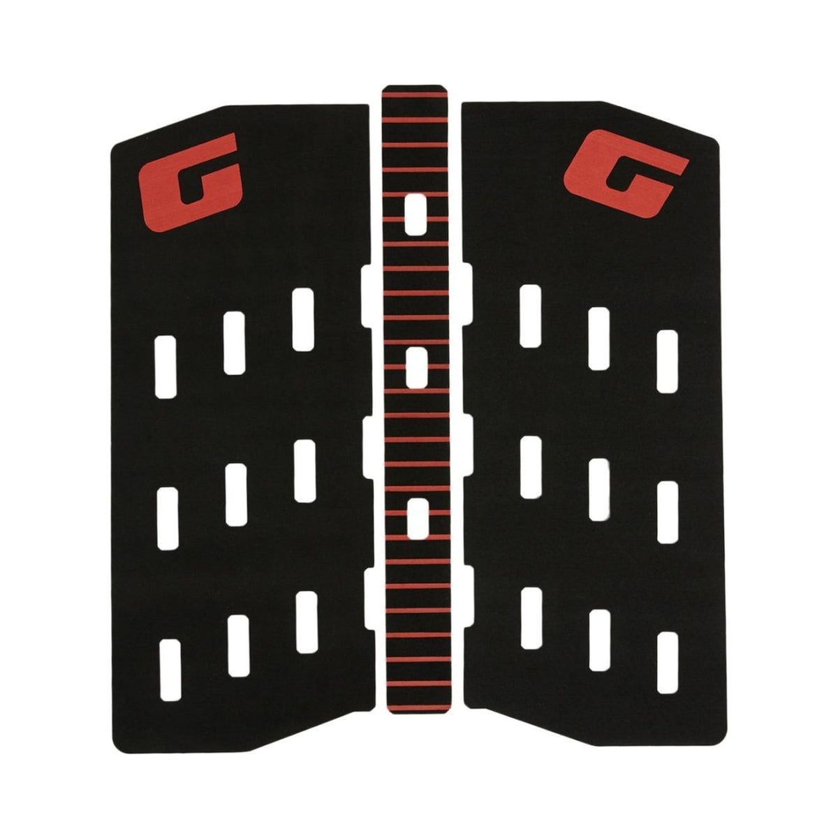 GORILLA - Pad surf Kick Mid Deck Cayenne, vista superiore su sfondo bianco