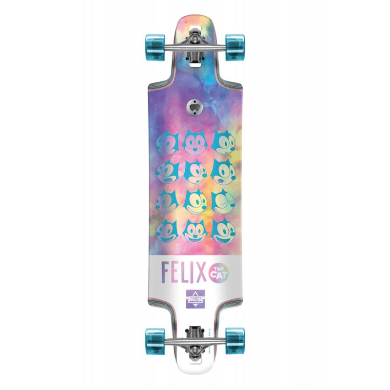 Dusters Felix Chrome Holographic longboard completo 36 x 9.5 pollici