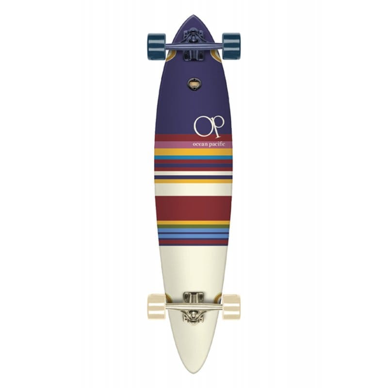 Ocean Pacific Swell Pintail Navy/Off White longboard completo 40 x 8.75 pollici