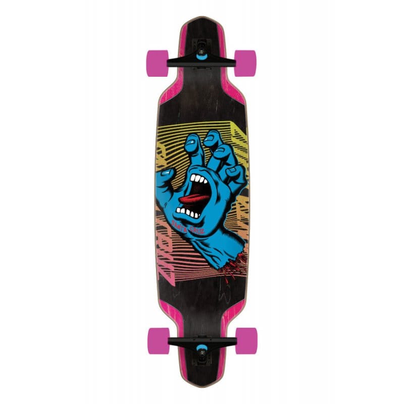 Santa Cruz Split Hand longboard completo 37.52 x 9.50 pollici