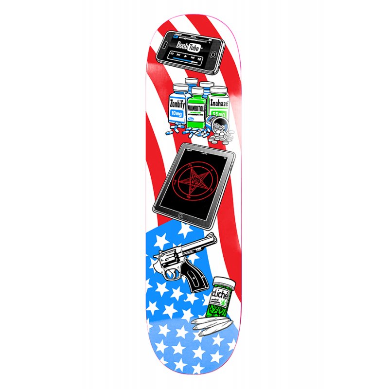 CLICHE – Team Cliche American Dream Multi Tavola Skateboard Deck 9.0"