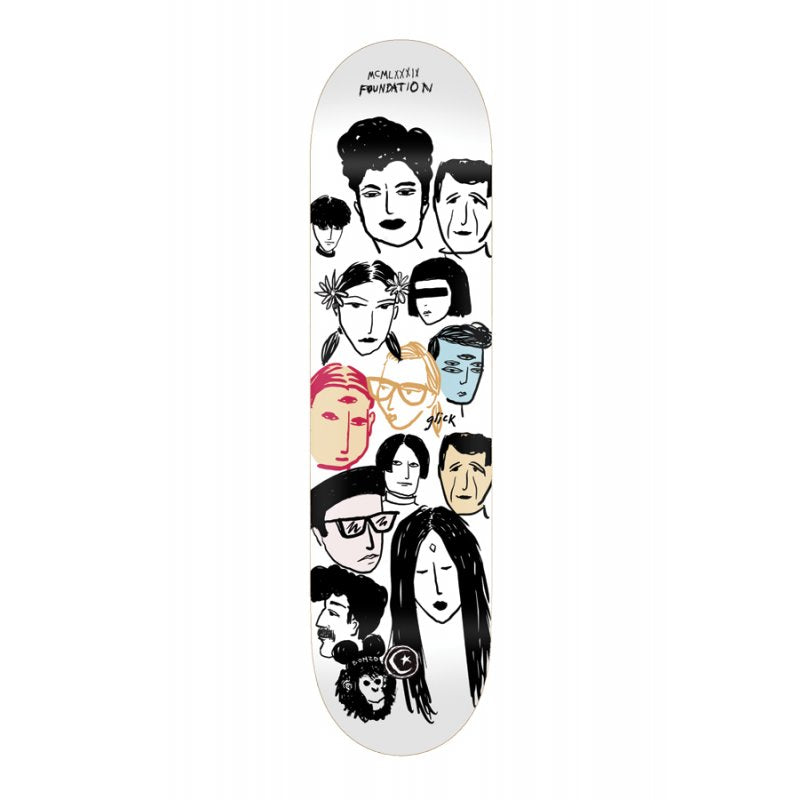 FOUNDATION – Pro Glick Faces Tavola Skateboard Deck 8.75"