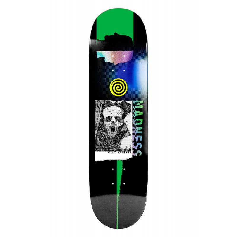 MADNESS – R7 Clay Kreiner Howling Black Tavola Skateboard Deck 8.25"