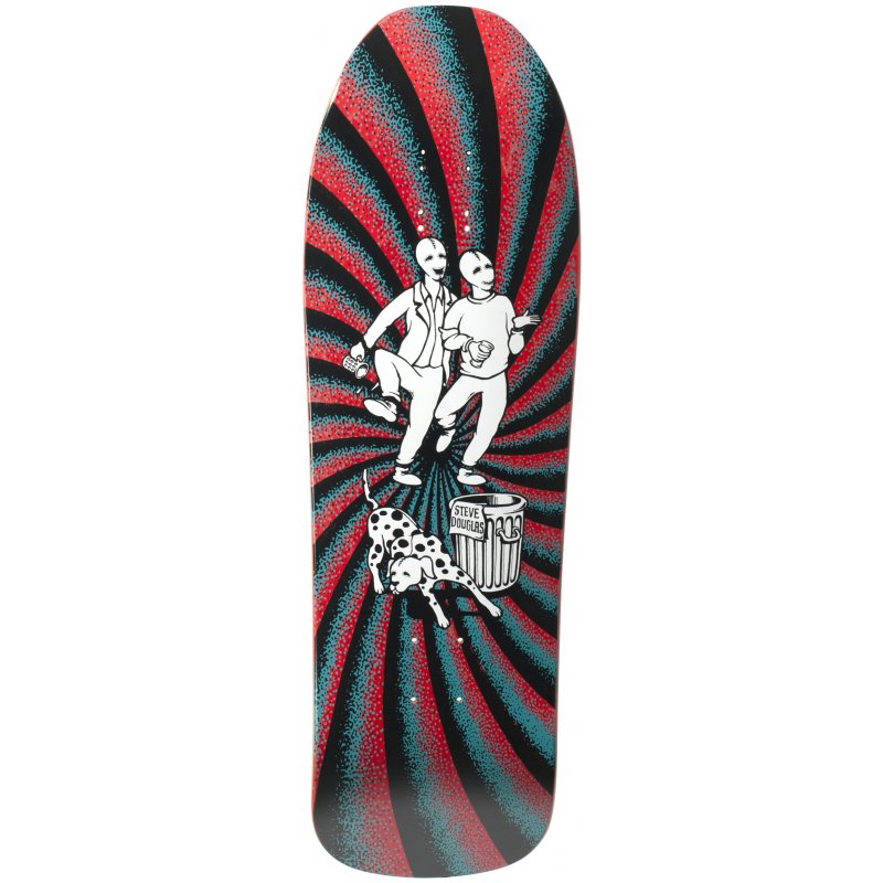 NEW DEAL – Team New Deal Douglas Chums SP Maroon Tavola Skateboard Deck 9.75"