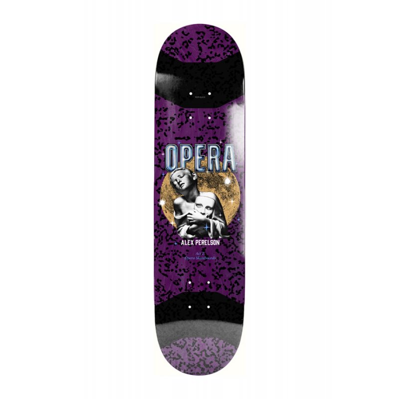 OPERA – Ex7 Pro Alex Perelson Grasp Ii Pop Slick 8.38" Purple Tavola Skateboard Deck 8.38"