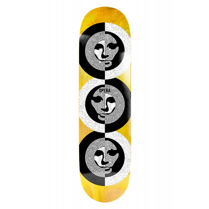OPERA – Ex7 Pro Clay Kreiner 50-50 Yellow/Oil Slick Tavola Skateboard Deck 8.5"