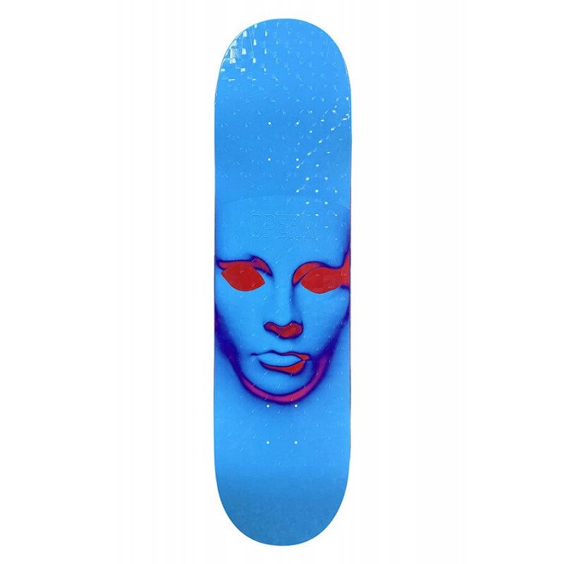 OPERA – Ex7 Team Face Blue Hologrpahic Tavola Skateboard Deck 8.25"
