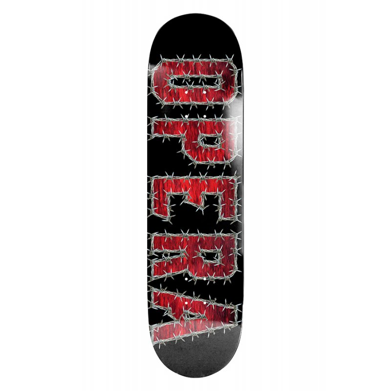 OPERA – Ex7 Team Wire Black/Red Tavola Skateboard Deck 8.0"