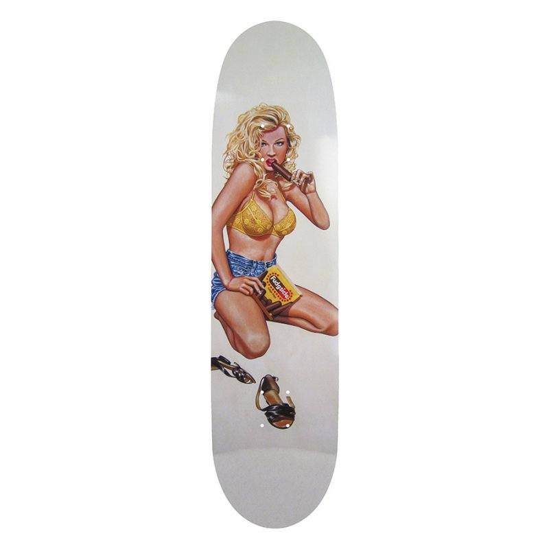 WORLD INDUSTRIES – Ex7 Pro Kareem Campbell Fudgesicle 7.7 White Tavola Skateboard Deck 7.7"