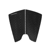HAYDENSHAPES - Traction Pad Split Fish Swallow Black 2 Pezzi, vista superiore su sfondo bianco