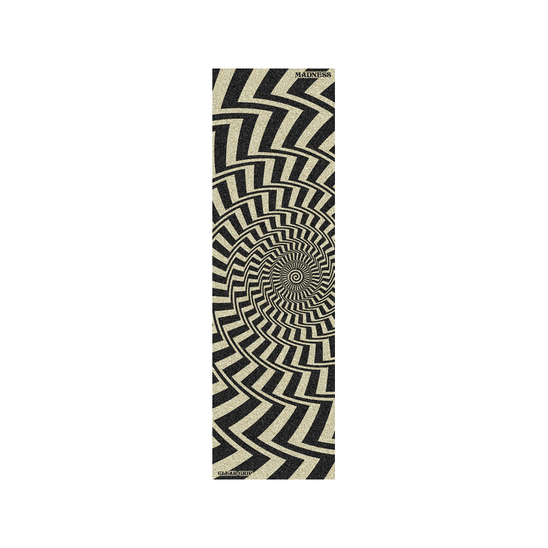 MOBGRIP - Acid Swirl Clear Black 10" skateboard griptape
