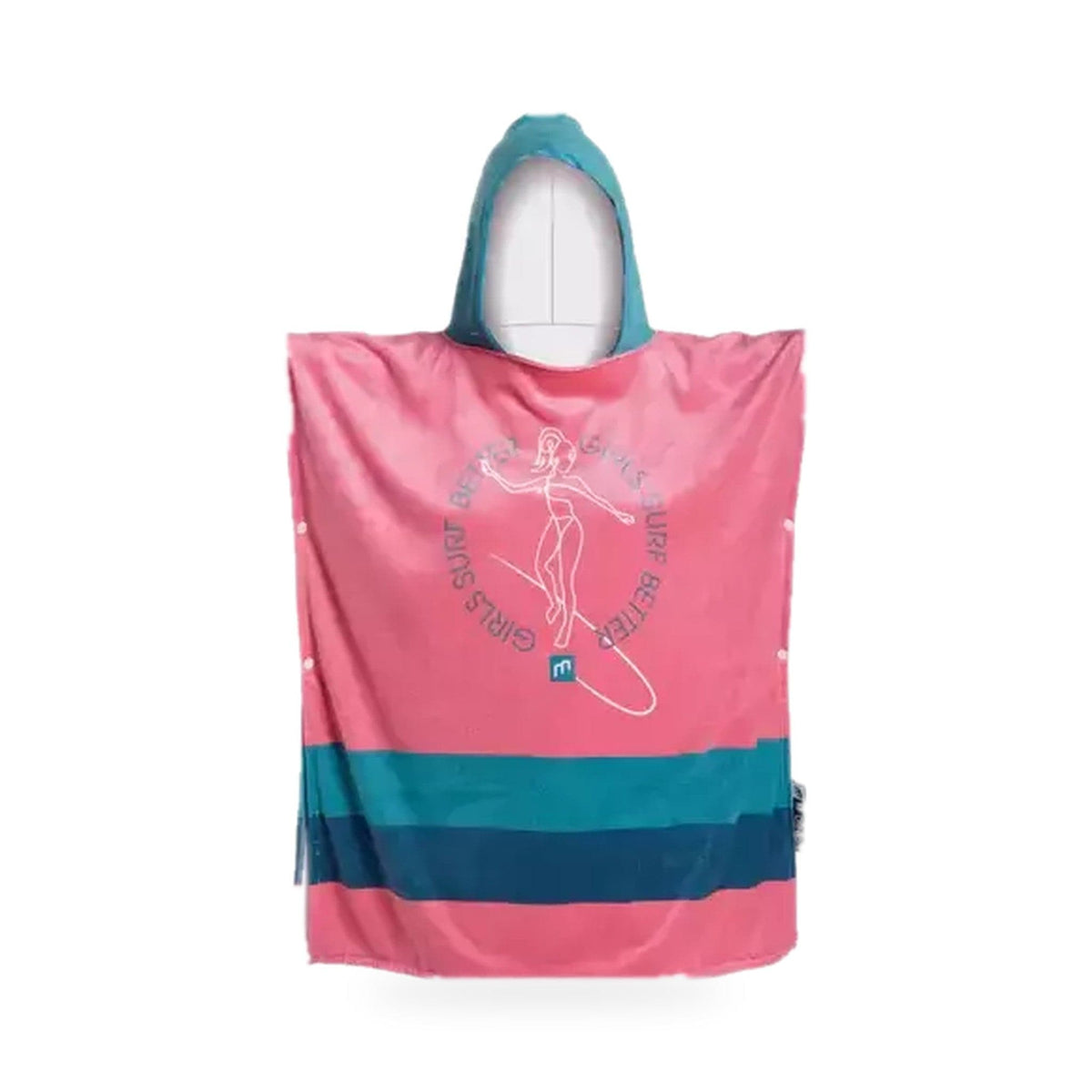 MADNESS - Poncho Girl Pink 65×75 – poncho scontornato su fondo bianco