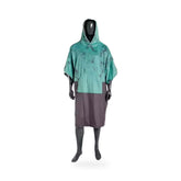 MADNESS - Poncho Marsupio Teal Marble 95×115 – poncho scontornato su fondo bianco